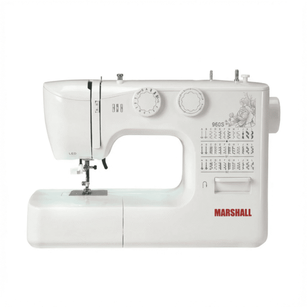 چرخ گلدوزی مارشال سری 9 فلورا مدل 960s MAX (36 طرح دوخت – جعبه دار – سوزن نخ کن – پایه و لوازم)